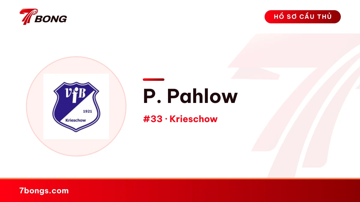 P. Pahlow — Krieschow