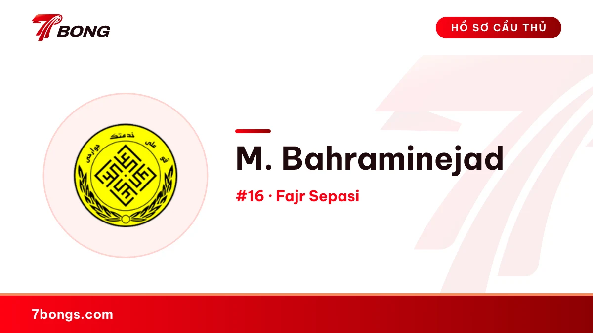 M. Bahraminejad — Fajr Sepasi