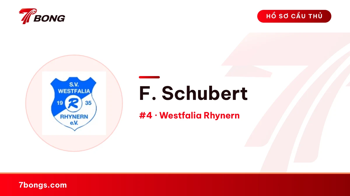 F. Schubert — Westfalia Rhynern