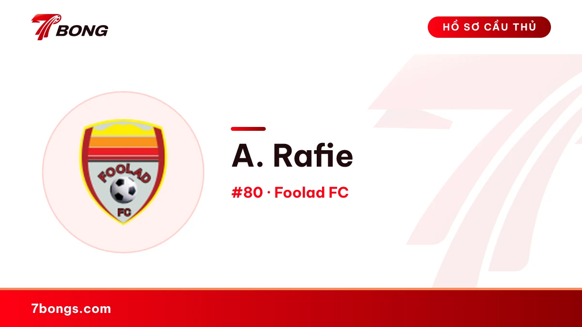 A. Rafie — Foolad FC