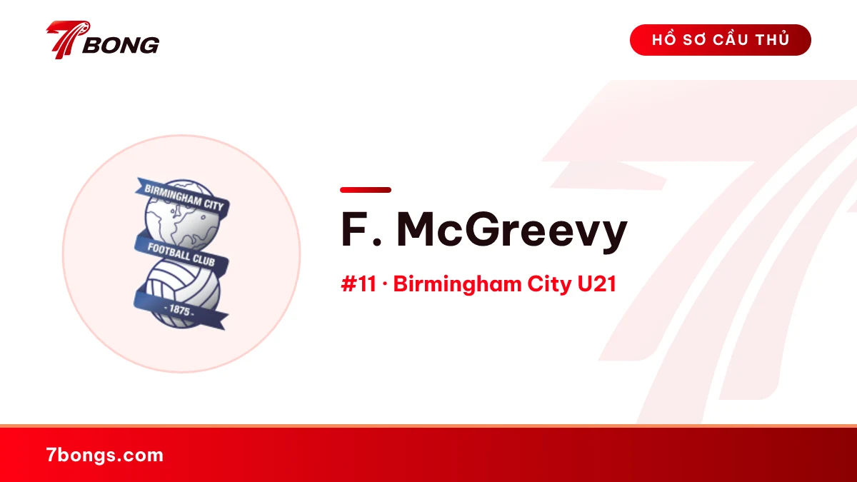 F. McGreevy — Birmingham City U21