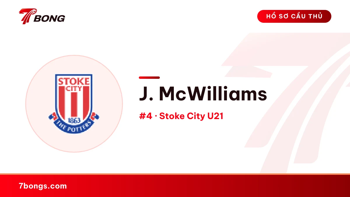 J. McWilliams — Stoke City U21