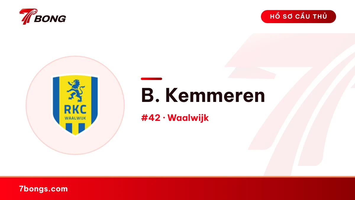 B. Kemmeren — Waalwijk