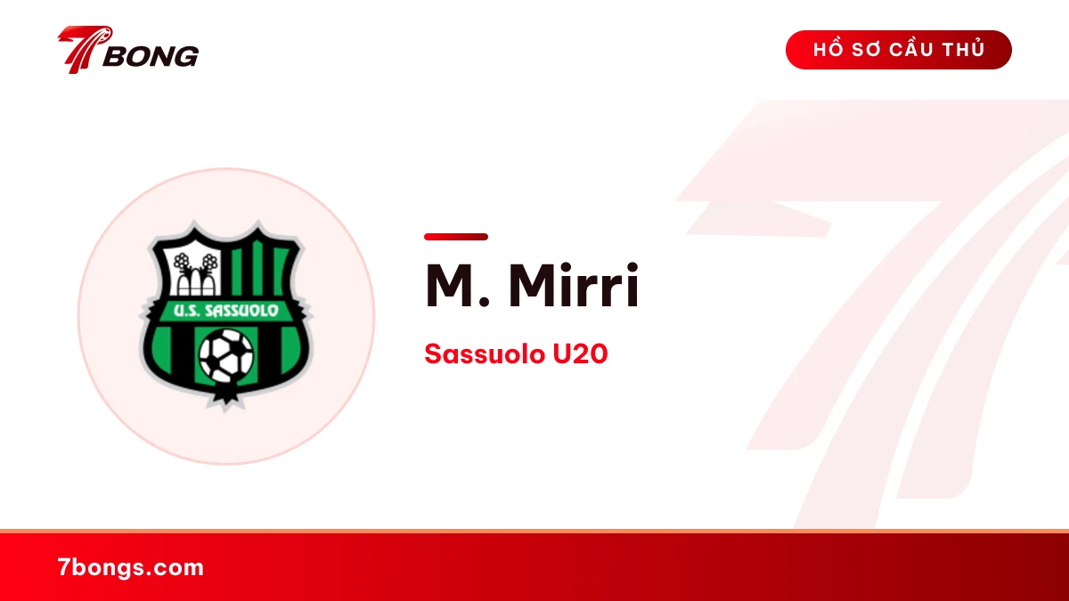 M. Mirri — Sassuolo U20