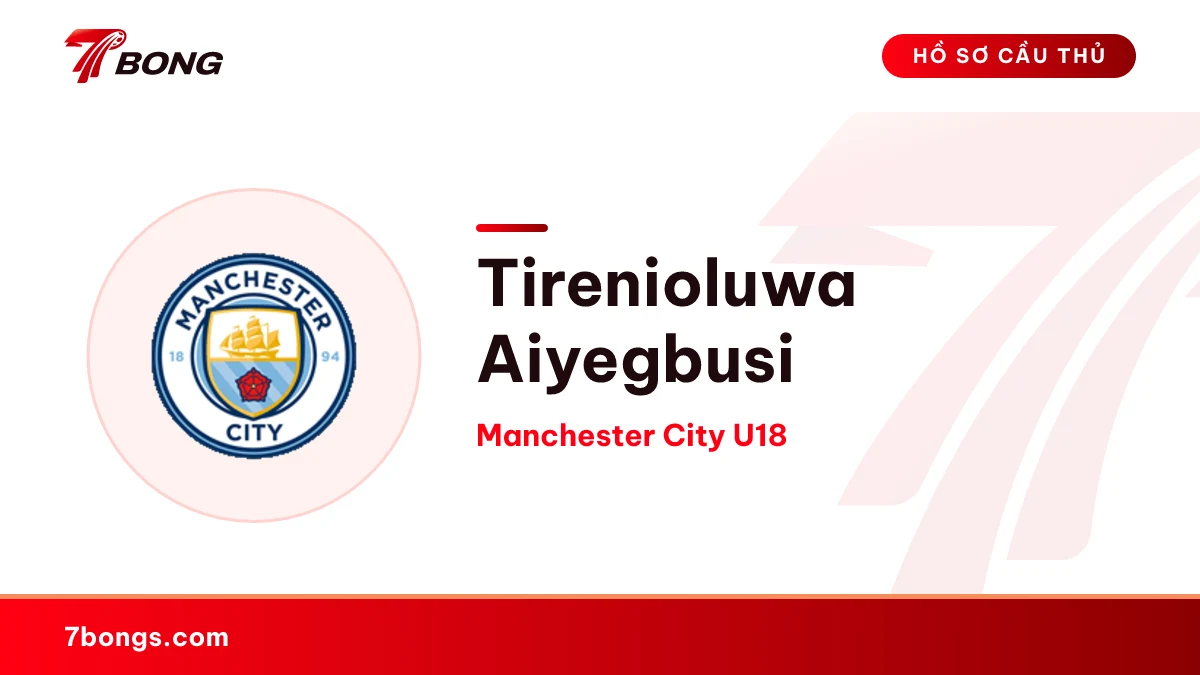 Tirenioluwa Aiyegbusi — Manchester City U18