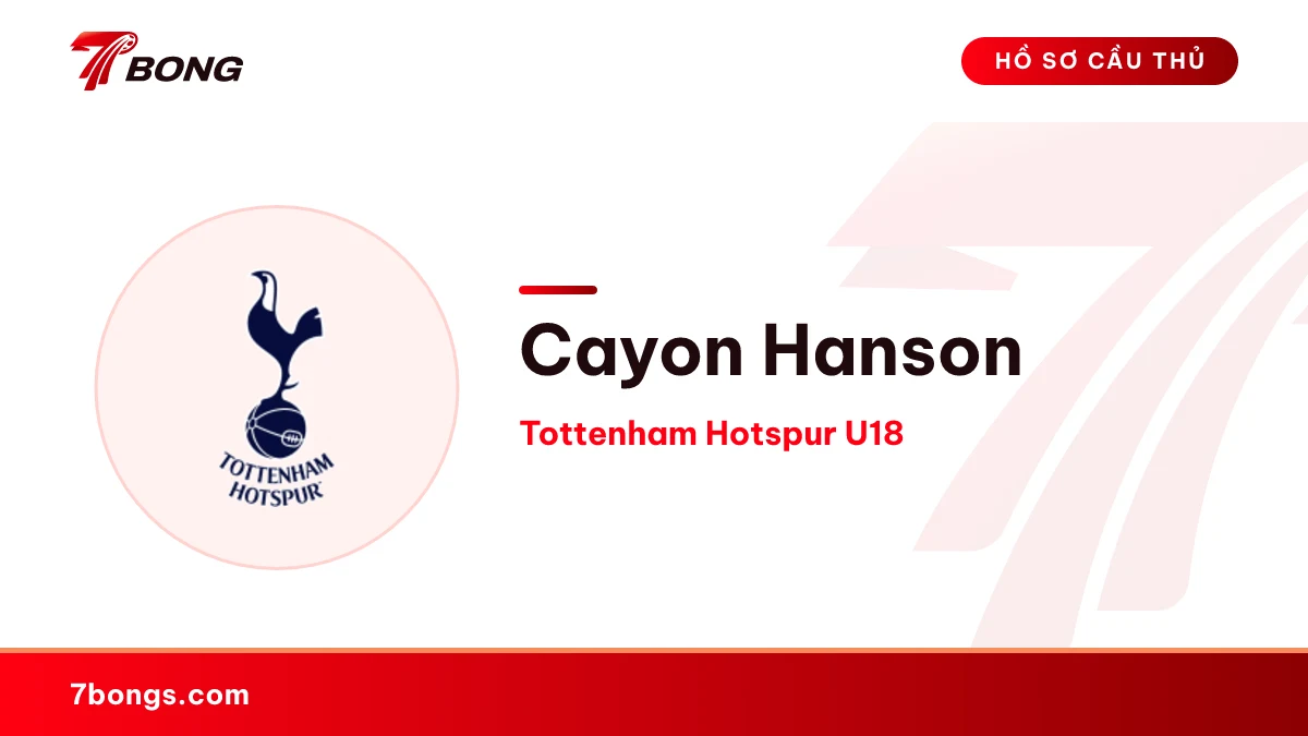 Cayon Hanson — Tottenham Hotspur U18