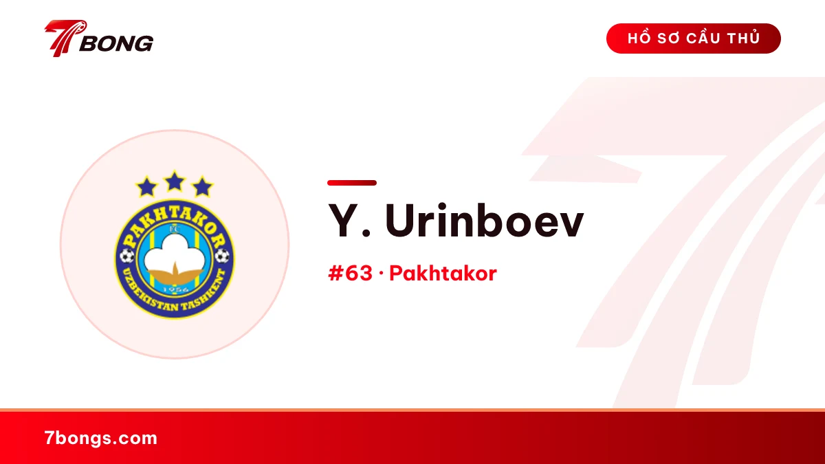 Y. Urinboev — Pakhtakor