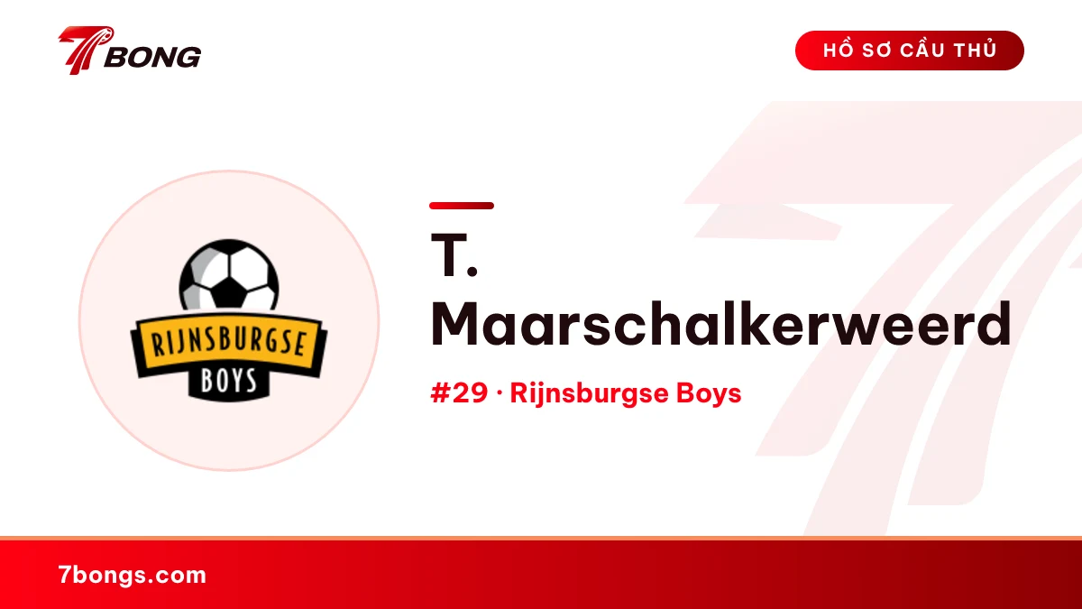 T. Maarschalkerweerd — Rijnsburgse Boys