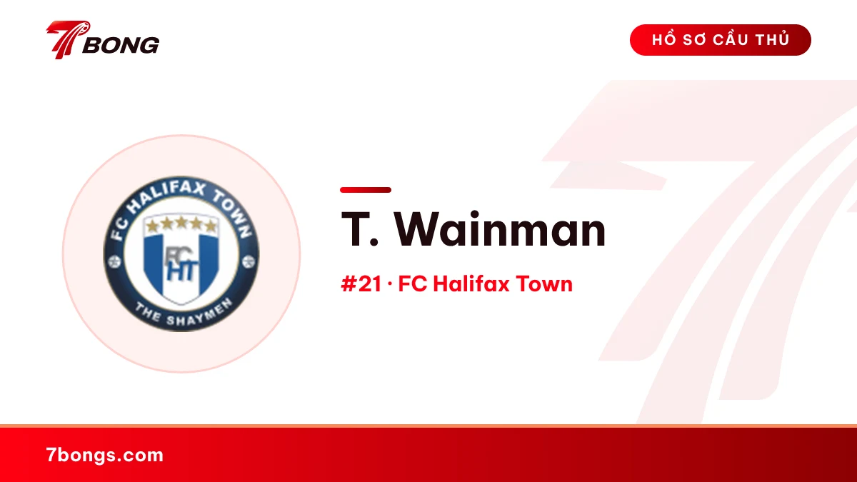 T. Wainman — FC Halifax Town