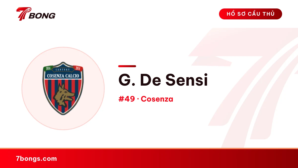 G. De Sensi — Cosenza