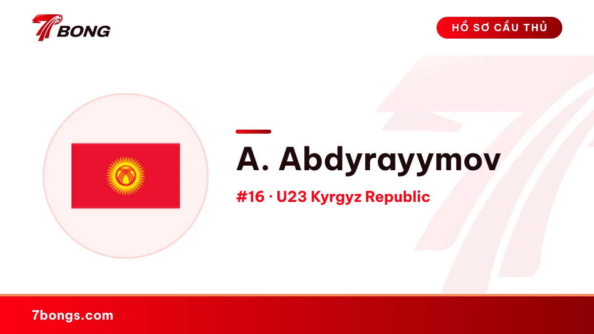 A. Abdyrayymov — U23 Kyrgyz Republic