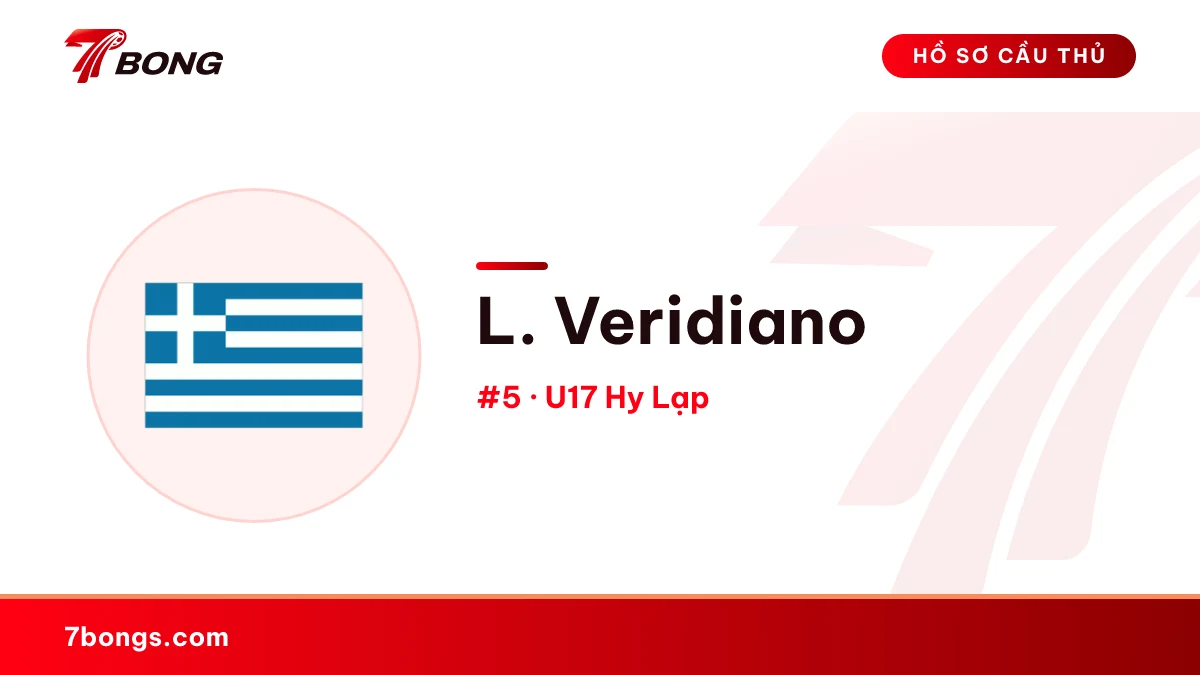 L. Veridiano — U17 Hy Lạp