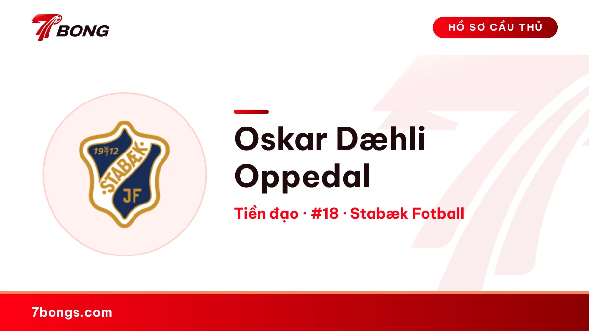 Oskar Dæhli Oppedal — Stabæk Fotball