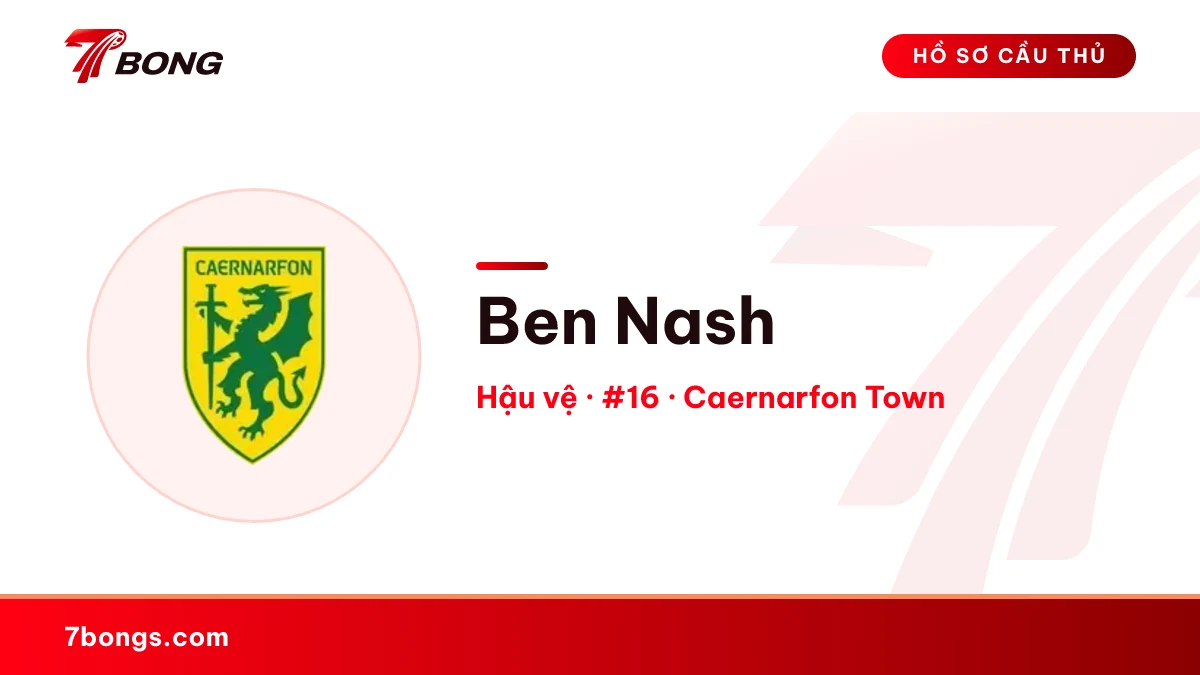 Ben Nash — Caernarfon Town