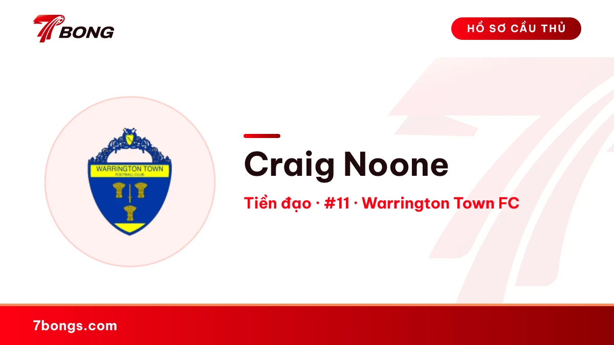 Craig Noone — Warrington Town FC