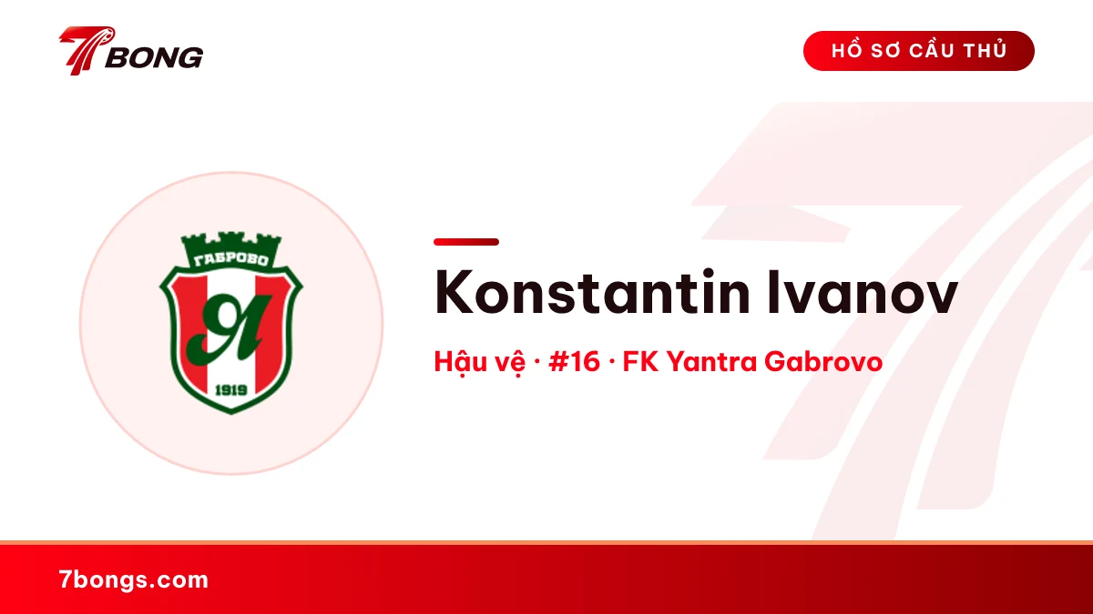 Konstantin Ivanov — FK Yantra Gabrovo