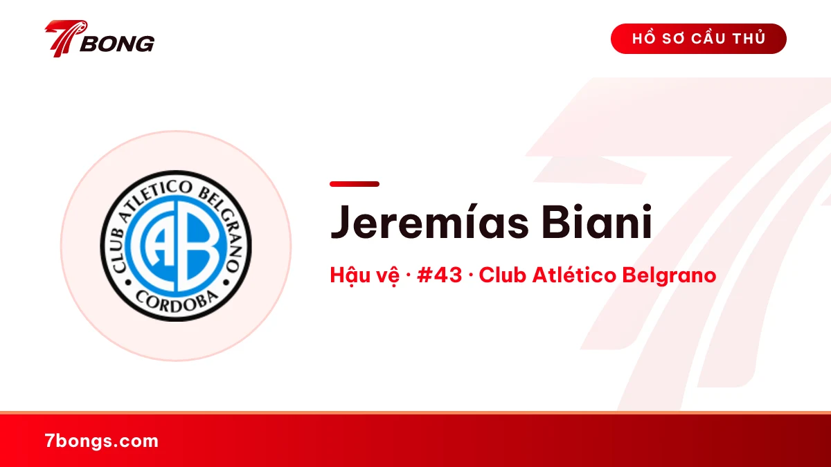 Jeremías Biani — Club Atlético Belgrano