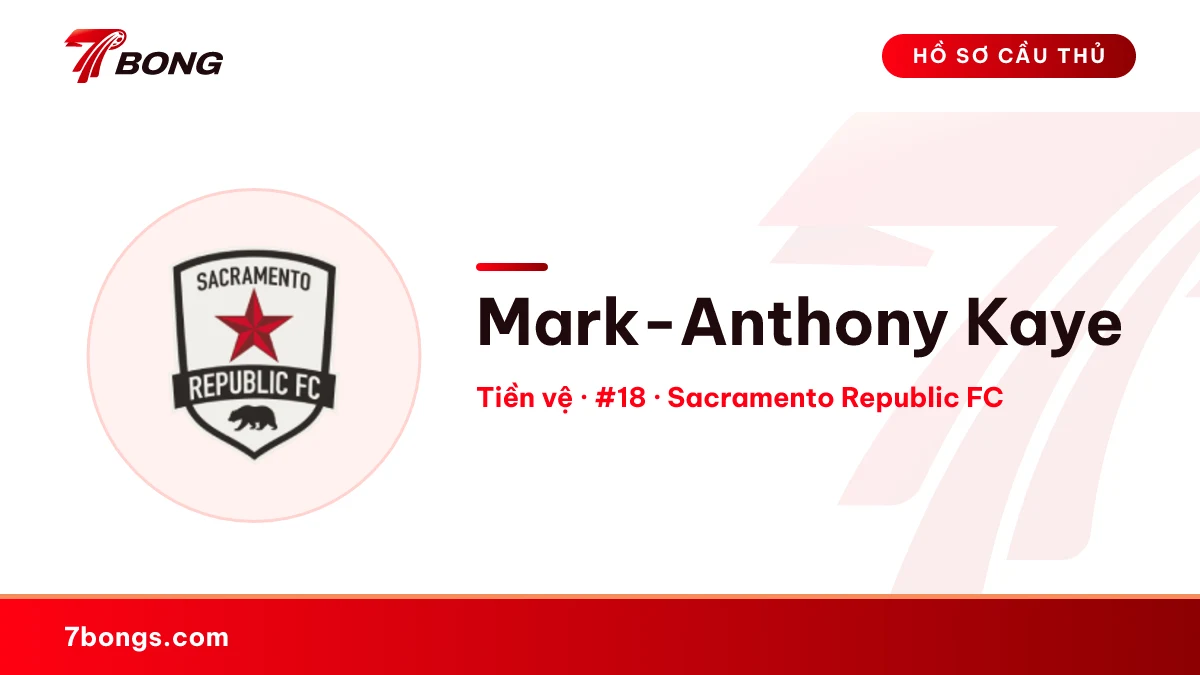 Mark-Anthony Kaye — Sacramento Republic FC