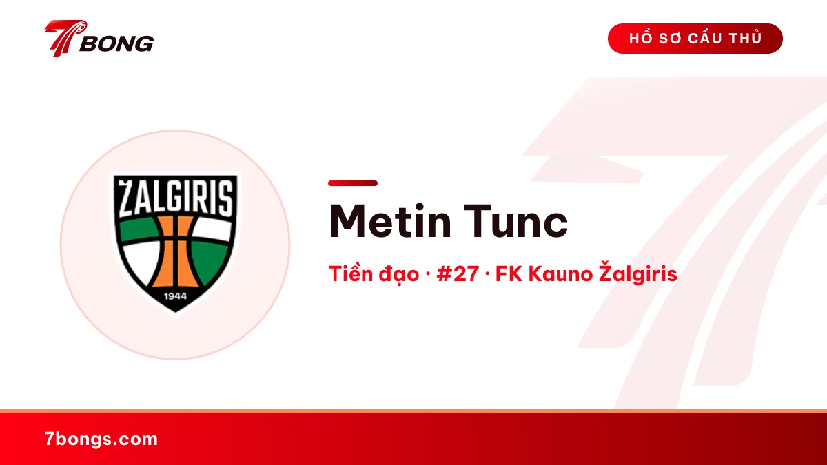 Metin Tunc — FK Kauno Žalgiris