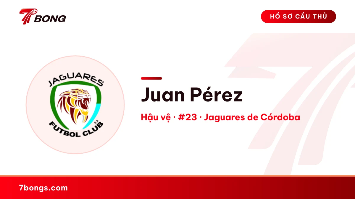 Juan Pérez — Jaguares de Córdoba