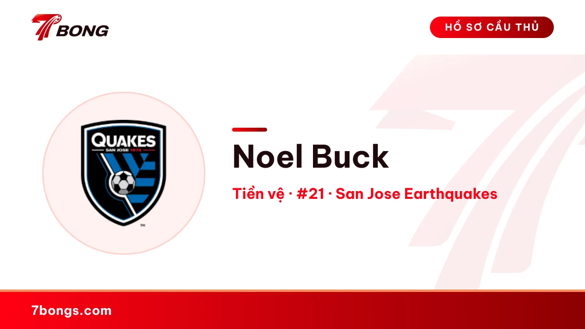 Noel Buck — San Jose Earthquakes