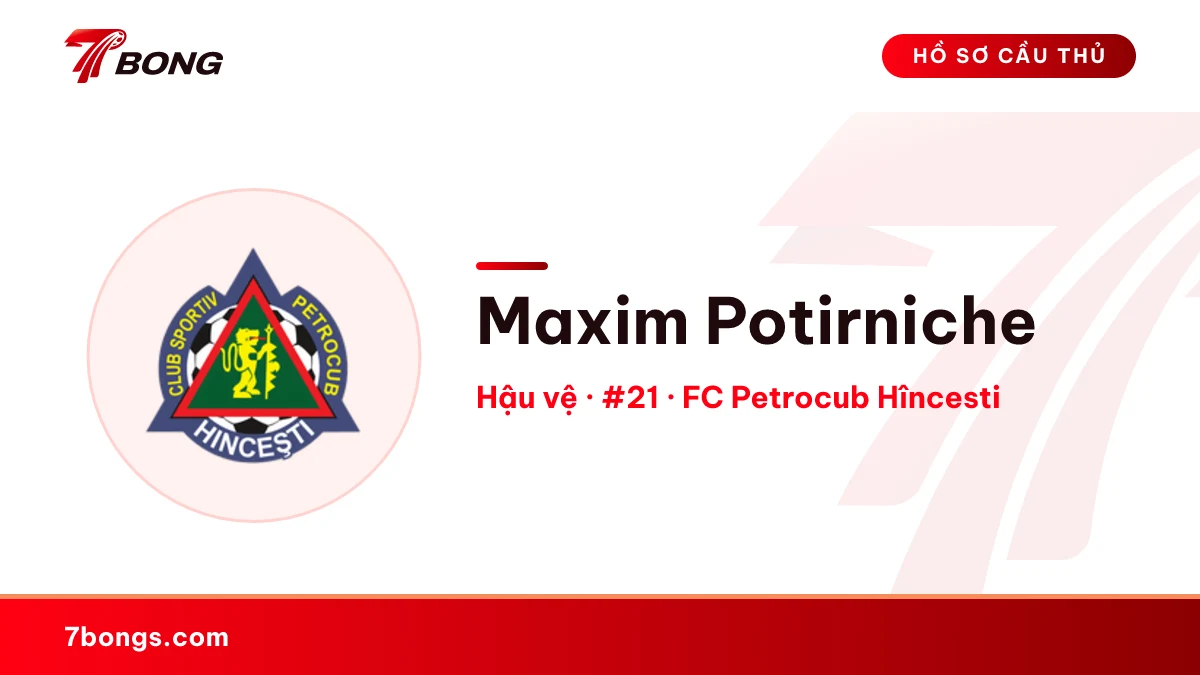 Maxim Potirniche — FC Petrocub Hîncesti