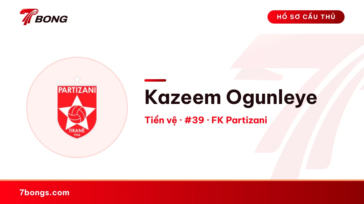 Kazeem Ogunleye — FK Partizani