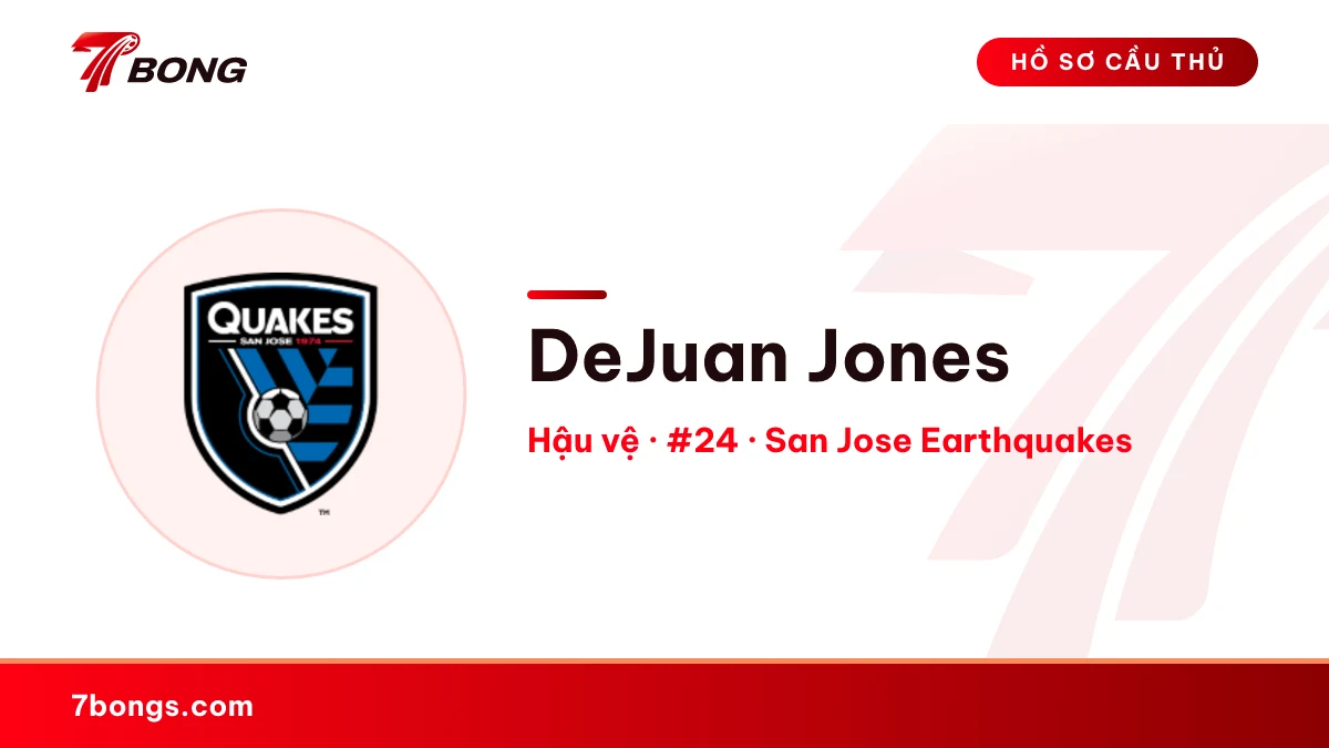 DeJuan Jones — San Jose Earthquakes