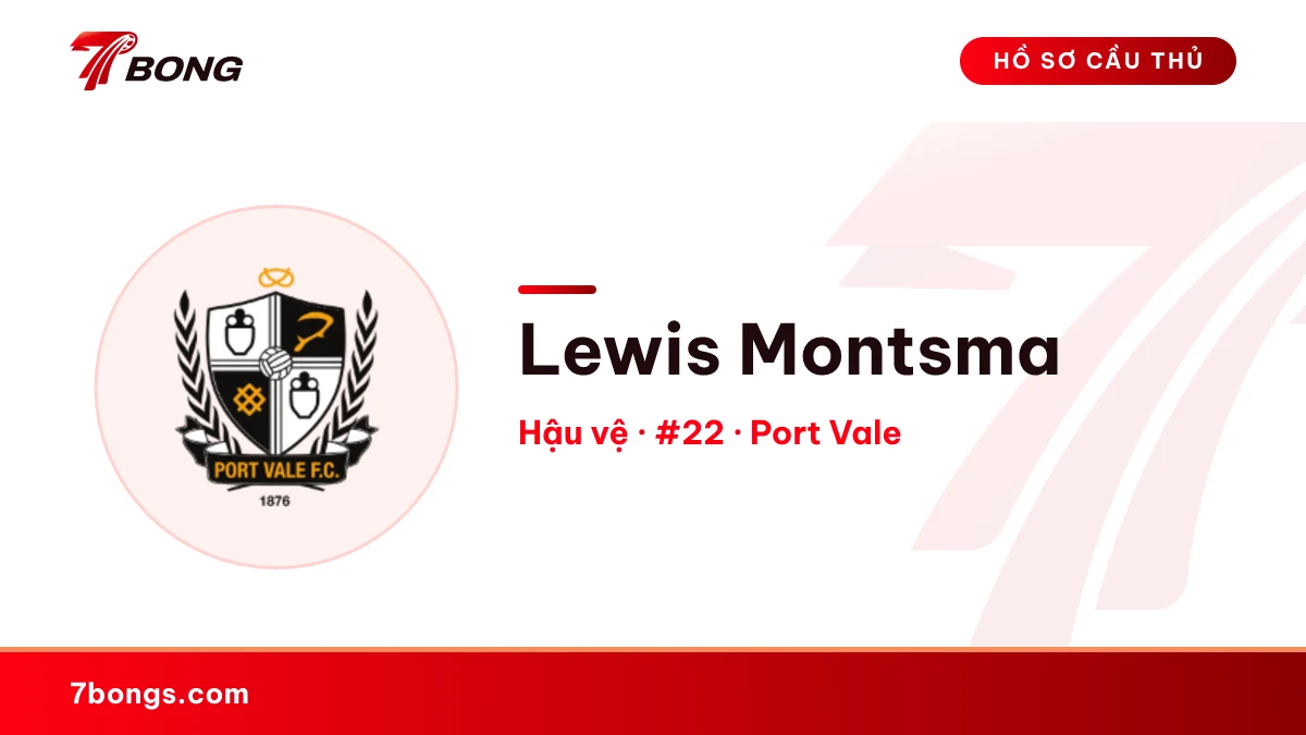 Lewis Montsma — Port Vale