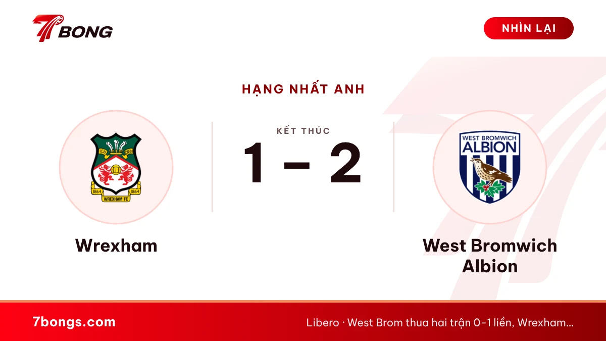 Nhận định Wrexham vs West Brom: Racecourse chờ bàn thắng