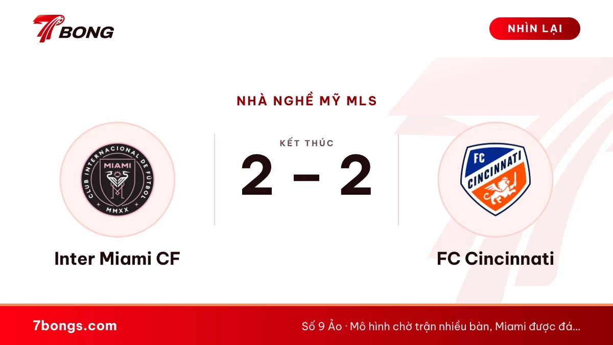Nhận định Inter Miami CF vs FC Cincinnati ngày 29/10/2026