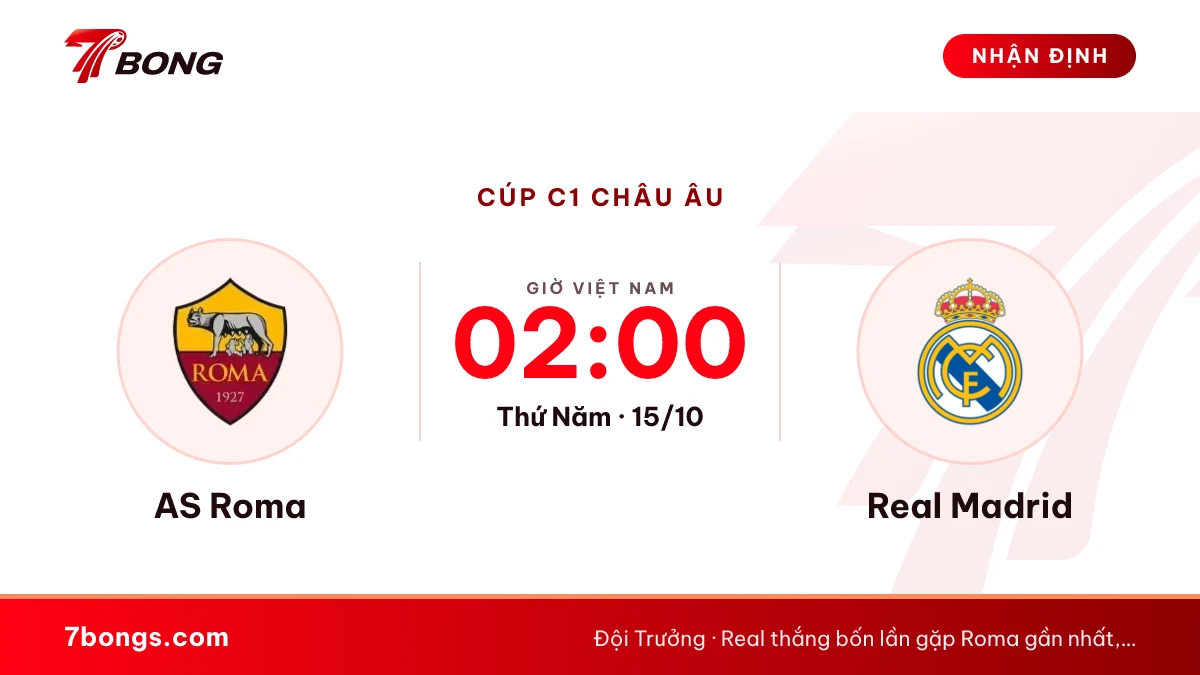 Nhận định Roma vs Real Madrid: Mourinho trở lại Olimpico