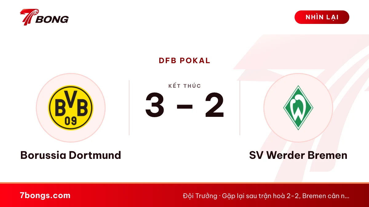 Nhận định Borussia Dortmund vs SV Werder Bremen ngày 28/10/2026