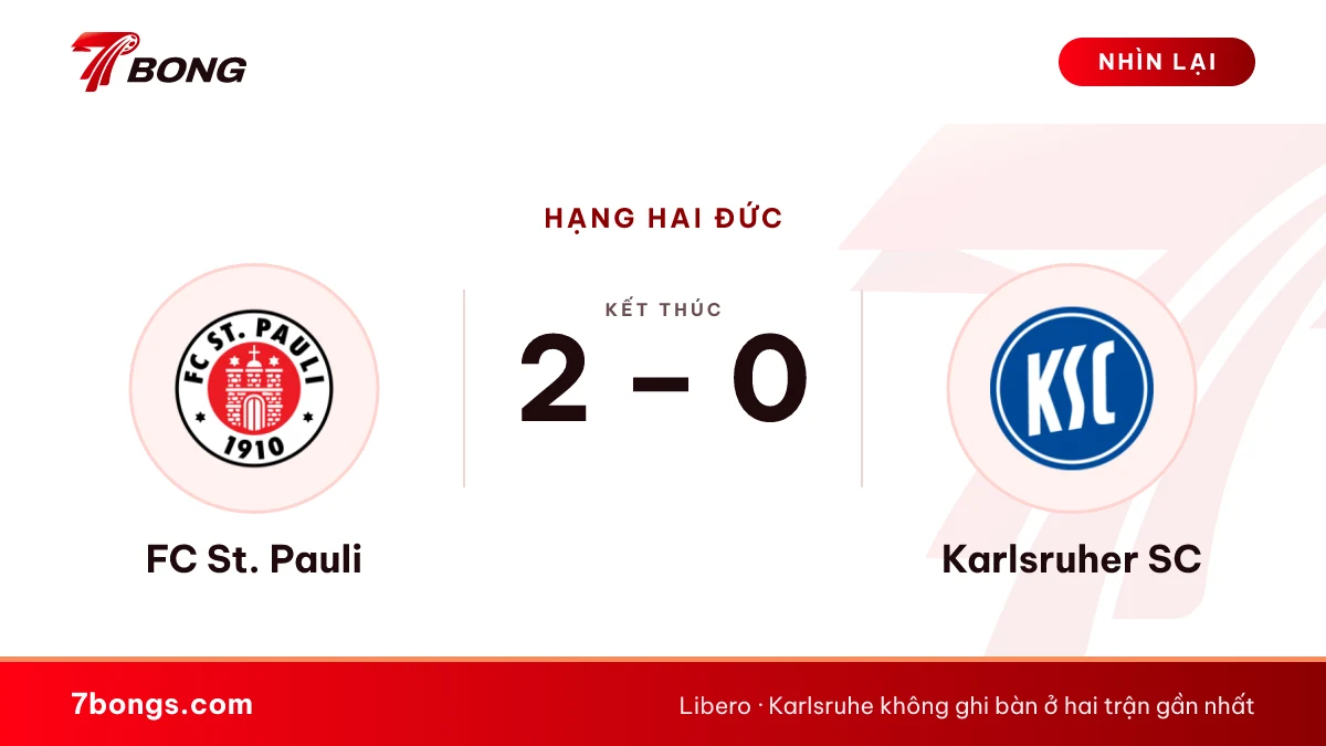 Nhận định St. Pauli vs Karlsruhe: chủ nhà cần thôi hoà