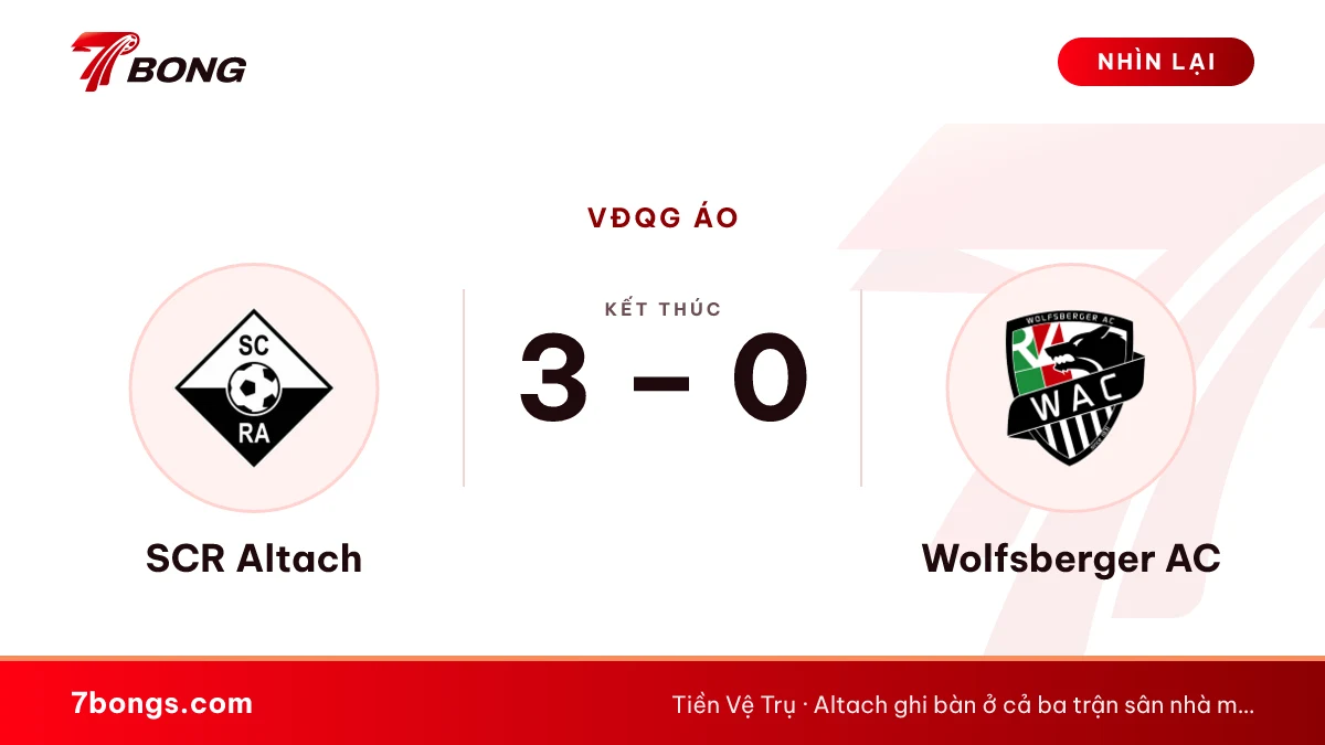 Nhận định Altach vs Wolfsberger: hai đội cùng chuỗi thua