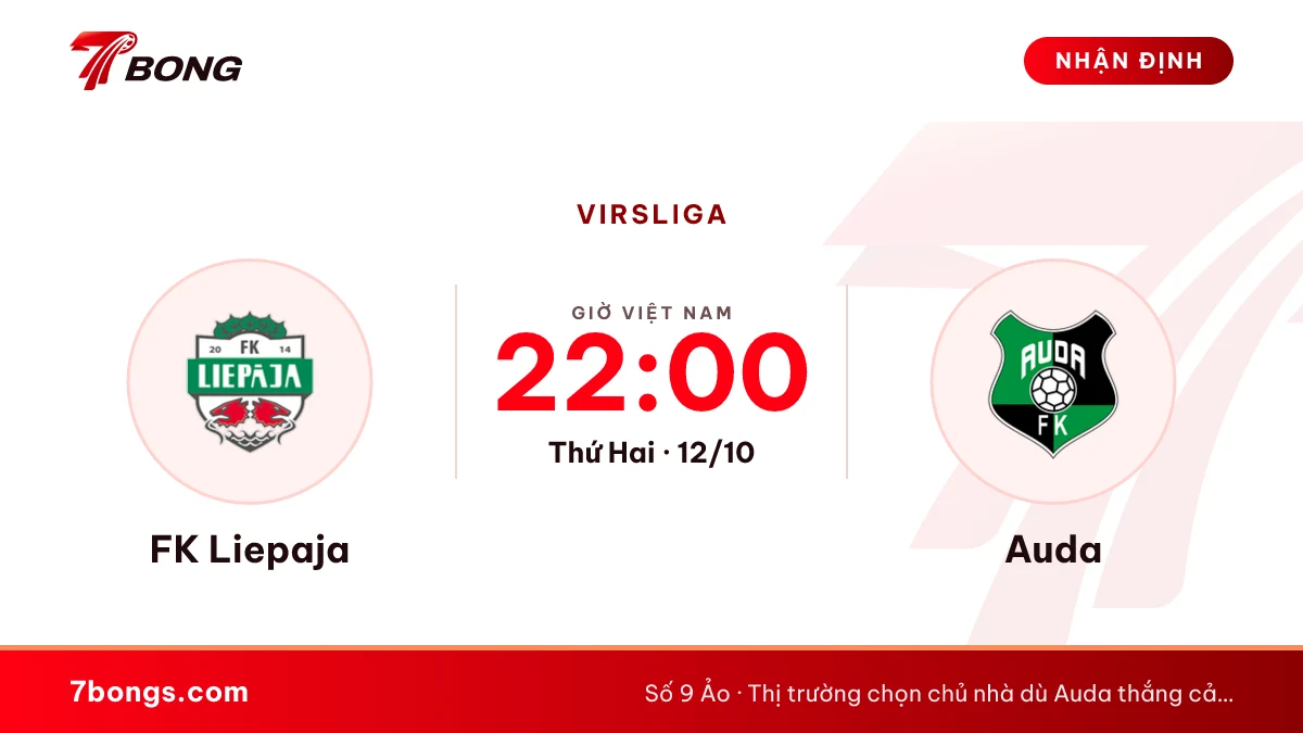 Nhận định Liepāja vs Auda: khách mười trận chưa thua