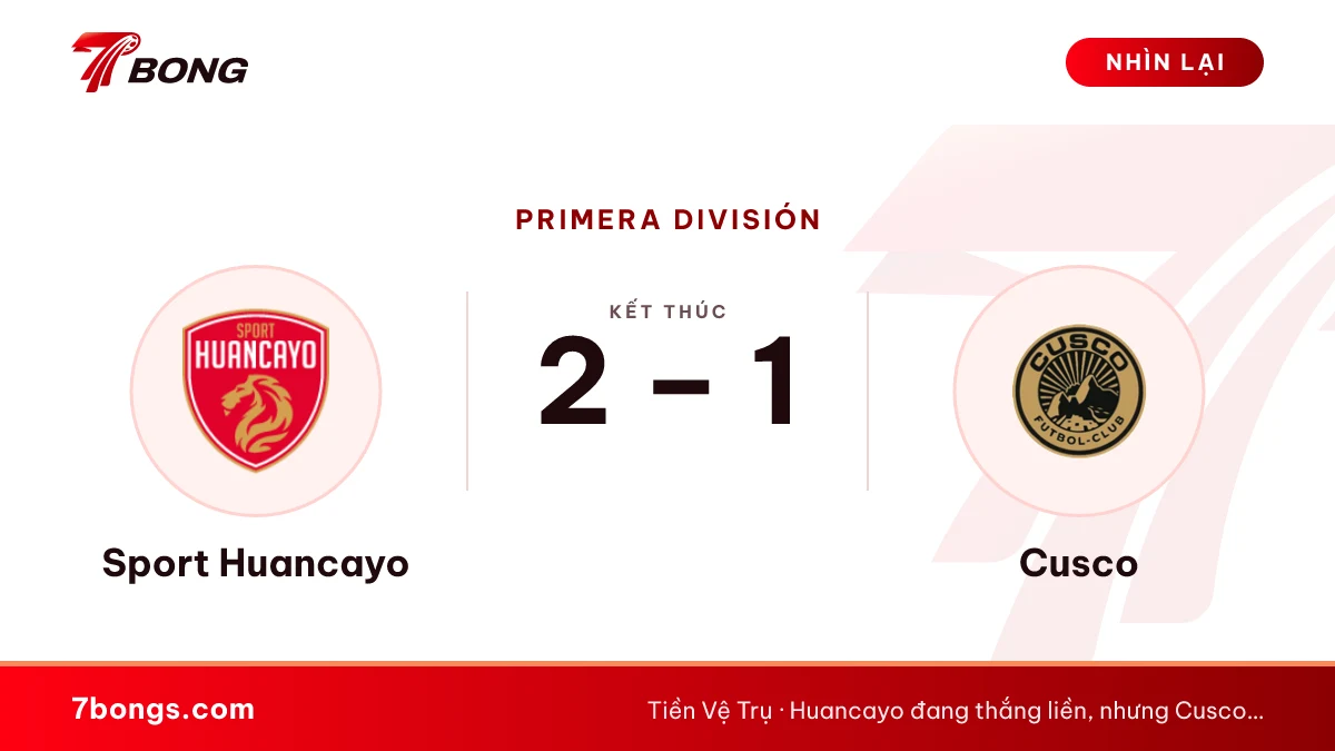Nhận định Sport Huancayo vs Cusco ngày 17/10/2026