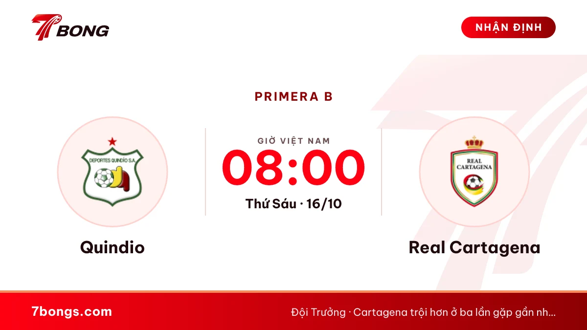 Nhận định Quindío vs Real Cartagena: cùng 16 điểm ở Armenia