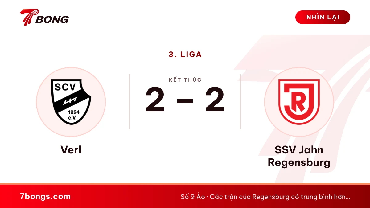 Nhận định Verl vs Regensburg: hơn bốn bàn mỗi trận
