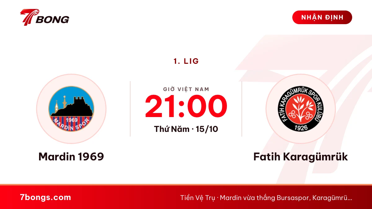 Nhận định Mardin 1969 vs Karagümrük: sau chiến thắng ở Bursa
