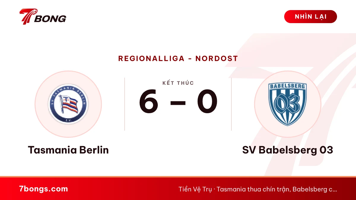 Nhận định Tasmania Berlin vs SV Babelsberg 03 ngày 17/10/2026