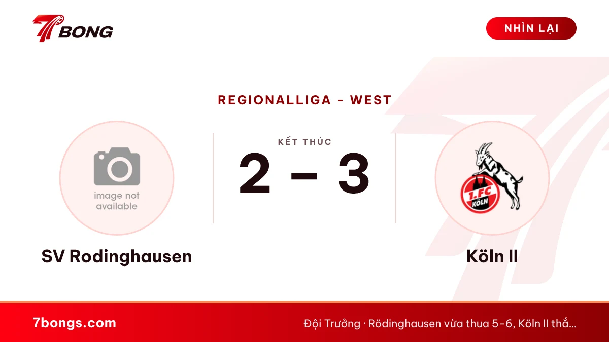 Nhận định SV Rodinghausen vs Köln II ngày 17/10/2026