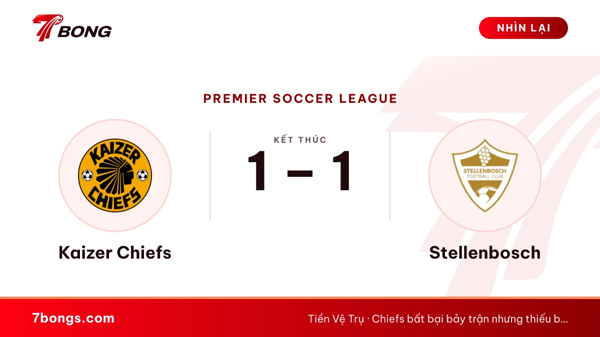 Nhận định Kaizer Chiefs vs Stellenbosch ngày 14/10/2026
