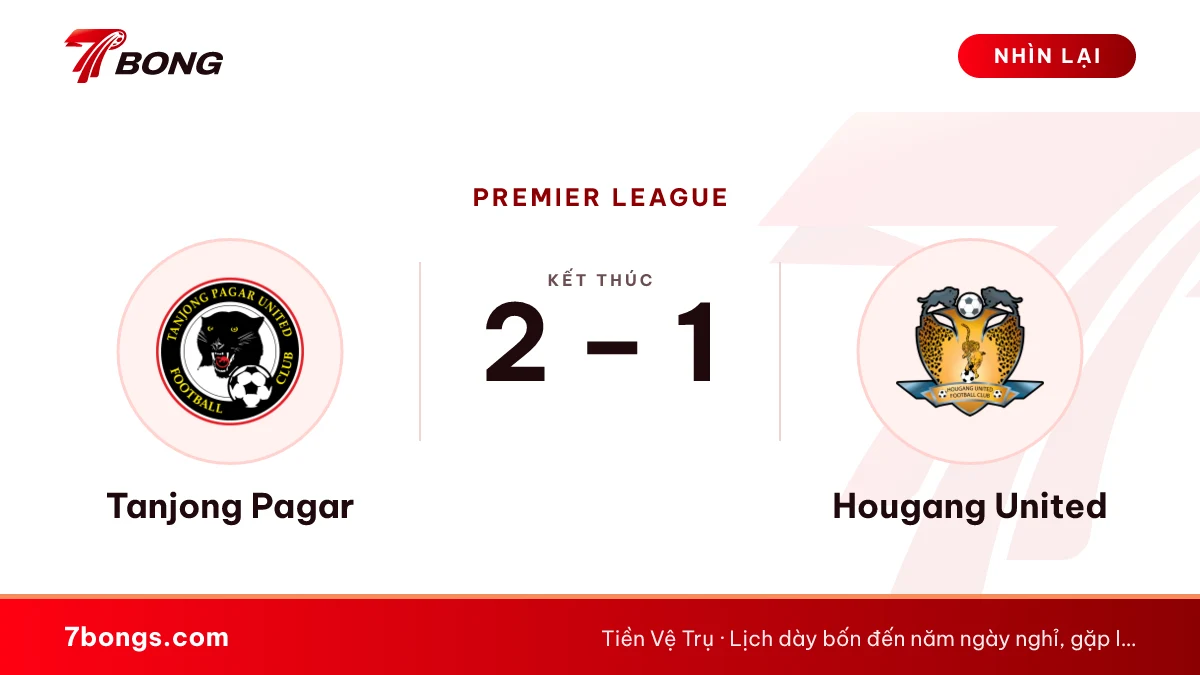 Nhận định Tanjong Pagar vs Hougang United ngày 16/10/2026
