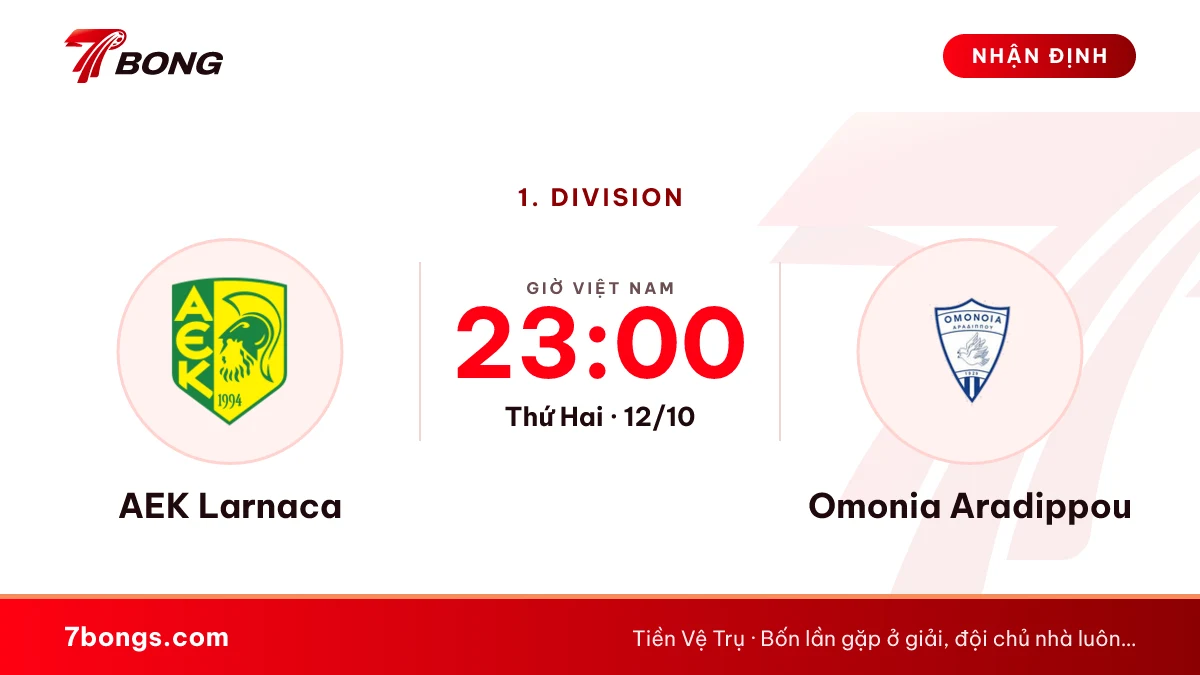 Nhận định AEK Larnaca vs Aradippou: khách chưa biết thua