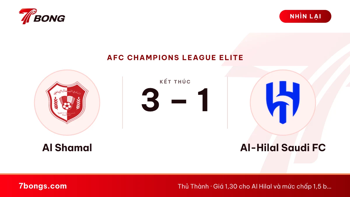 Nhận định Al Shamal vs Al-Hilal Saudi FC ngày 28/10/2026