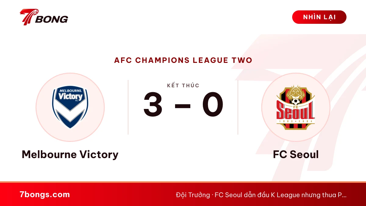 Nhận định Melbourne Victory vs FC Seoul: số một Hàn Quốc