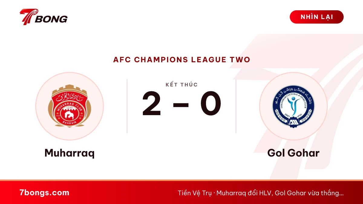 Nhận định Muharraq vs Gol Gohar: hai đội cần trận thắng đầu