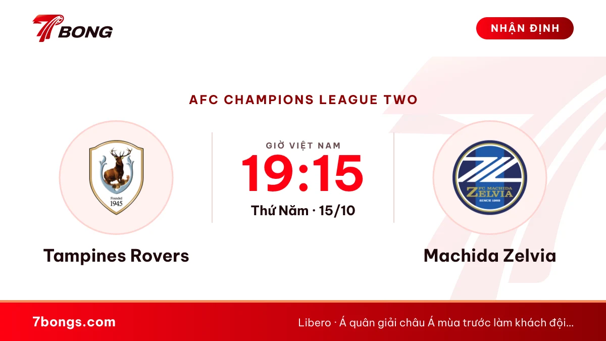 Nhận định Tampines vs Machida: hai đối tác gặp nhau
